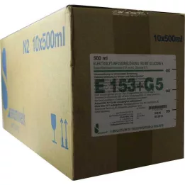 ELEKTROLYT Inf.-Lsg. 153 m.Glucosio 5, 10X500 ml