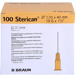 STERICAN Cannule 19 Gx1 1/2 1,1x40 mm SB, 100 pz