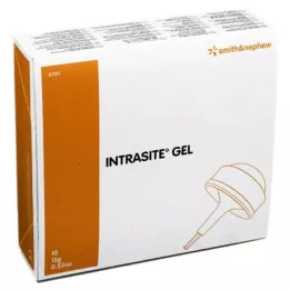 INTRASITE Gel idrogel detergente per ferite, 10X15 g