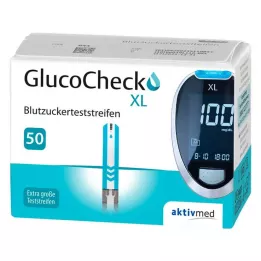 GLUCOCHECK XL Strisce reattive per la glicemia, 50 pz