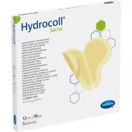 HYDROCOLL Associazione della ferita sacrale 12x18 cm, 5 pz
