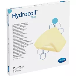 HYDROCOLL Thin Wundverband 15x15 cm, 5 pz