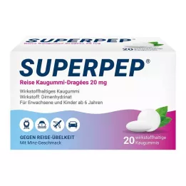 SUPERPEP Gomme da masticare da viaggio Dragees 20 mg, 20 pz