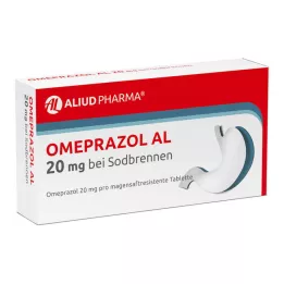 OMEPRAZOL AL 20 mg b.Sodbr.compresse res. acido gastrico, 14 pz