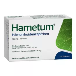 HAMETUM Supposte per emorroidi, 25 pz