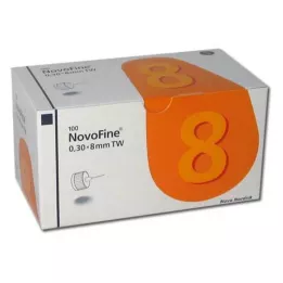 NOVOFINE 8 cannule 0,30x8 mm 30 G parete sottile, 100 pz