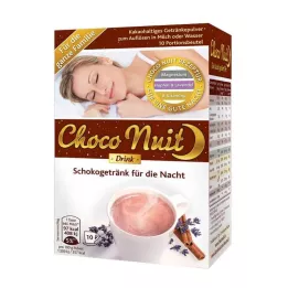 CHOCO NUIT Polvere di bevanda al cioccolato della buonanotte, 10 pezzi