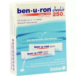 BEN-U-RON diretto 250 mg granuli fragola/vaniglia, 10 pz