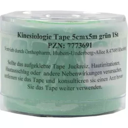 KINESIOLOGIE nastro 5 cmx5 m verde, 1 pz