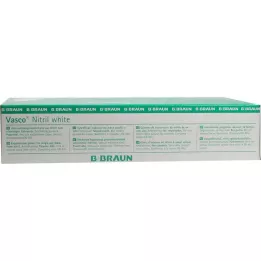VASCO guanti da esame bianco nitril Gr.L, 100 pz