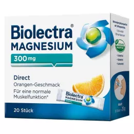 BIOLECTRA Magnesio 300 mg Direct Orange Sticks, 20 pz
