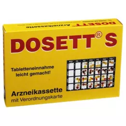 DOSETT S Cassetta per medicinali blu, 1 pz