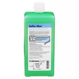 SOFTA MAN Flacone erogatore per la disinfezione delle mani, 1000 ml