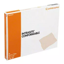 INTRASITE Gelcompr. Conformabile 10x10 cm, 10 pz