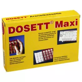 DOSETT Maxi Medicine Cassette rosso, 1 pz