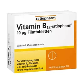 VITAMIN B12-RATIOPHARM Compresse rivestite con film da 10 μg, 100 pz