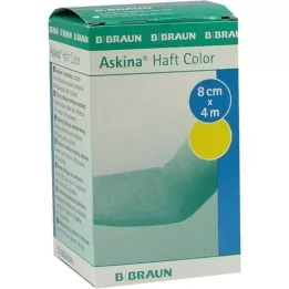 ASKINA benda adesiva colore 8 cmx4 m giallo, 1 pz