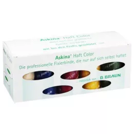 ASKINA Scatola di assortimento di colori di cerotti adesivi, 10 pezzi