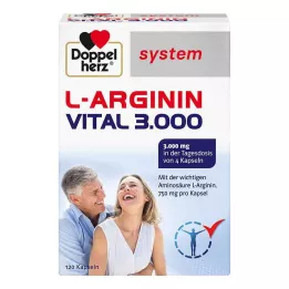 DOPPELHERZ L-Arginina Vital 3.000 capsule di sistema, 120 pz