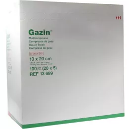 GAZIN Garza comp.10x20 cm sterile 12 veli extra large, 20X5 pz