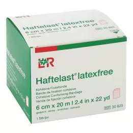 HAFTELAST Benda di fissaggio, coesiva, senza lattice, 6 cm x 20 m, crema, 1 pezzo