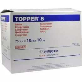 TOPPER 8 comprendente.10x10 cm sterile, 75x2 pz