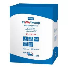 MULLKOMPRESSEN 10x10 cm non sterile 8 strati, 100 pz