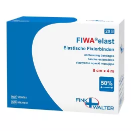 FIXIERBINDE elastico 8 cmx4 m sciolto, 1X20 pz