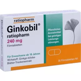 Ginkobil-ratiopharm 240 mg compresse rivestite di film, 30 pz