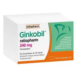 GINKOBIL-ratiopharm 240 mg compresse rivestite con film, 120 pz