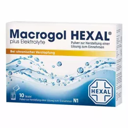 MACROGOL HEXAL più elettroliti Plv.z.H.e.L.z.E., 10 pz