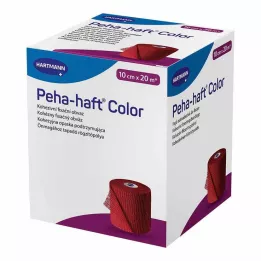 PEHA-HAFT Nastro di fissaggio colorato senza lattice 10 cm x 20 m rosso, 1 pezzo
