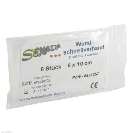 Medicazione rapida Senada 6x10 cm, 8 pz