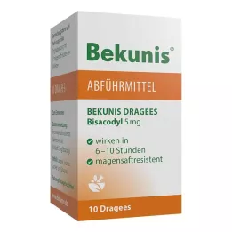 BEKUNIS Bisacodyl Dragees 5 mg compresse gastroresistenti, 10 pz