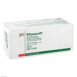 VLIWASOFT Compresse in tessuto non tessuto 7,5x7,5 cm non sterili 6l., 100 pz