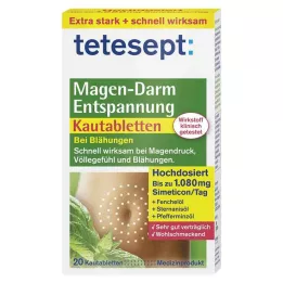 TETESEPT Compresse masticabili per il rilassamento gastrointestinale, 20 pz