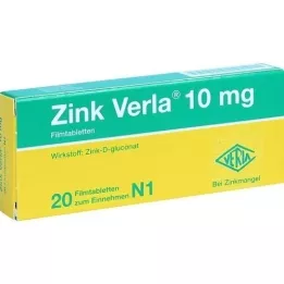 ZINK VERLA 10 mg compresse con pellicola, 20 pz