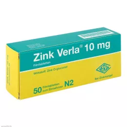 ZINK VERLA Compresse rivestite con film da 10 mg, 50 pz