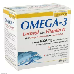 OMEGA-3 LACHSÖL più Vit.D più Omega-3 Conc. Capsule, 100 pz