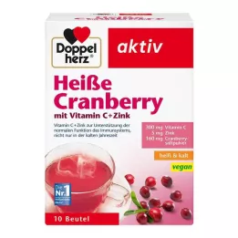 DOPPELHERZ mirtillo rosso piccante con vitamina C e granuli di zinco, 10 pz