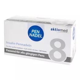 PEN-NADELN Universale 8 cannule 0,26x8 mm, 100 pz