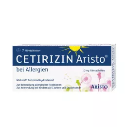 CETIRIZIN Aristo per le allergie 10 mg compresse rivestite con film, 7 pz