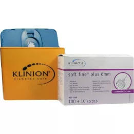 KLINION Soft Fine Plus Aghi penna 0,25x6 mm 31 g, 110 pz