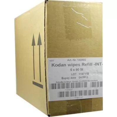 Kodan Wipes Refill Pack, 6x90 pz