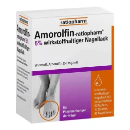 AMOROLFIN-ratiopharm 5% ingrediente attivo smalto per unghie, 5 ml