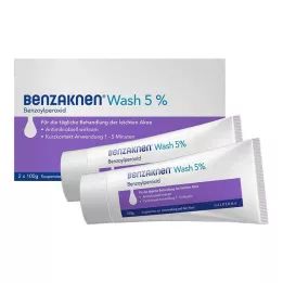 BENZAKNEN Sospensione di lavaggio al 5%, 2X100 g