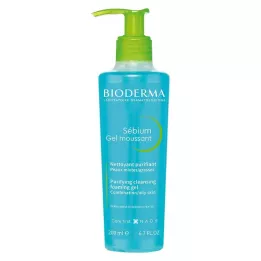 BIODERMA Sebium Gel Moussant Gel Detergente, 200 ml