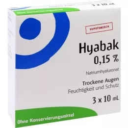 HYABAK Collirio, 3X10 ml