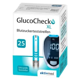 GlucoCheck XL strisce reattive per glicemia, 25 pz