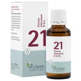 BIOCHEMIE Pflüger 21 Zincum chloratum D 6 gocce, 30 ml